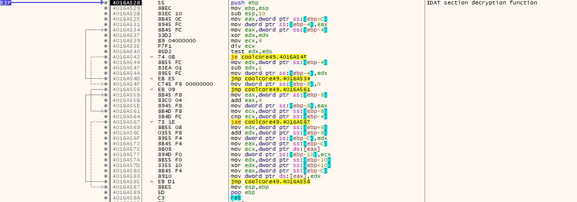 Figure 9 (IDAT decryption function)