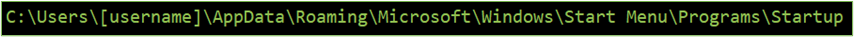 Startup Folder - Current User