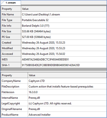 Figure 22 (Partial output from CFF Explorer)