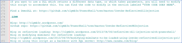 Figure 7 (Partial output, comments)